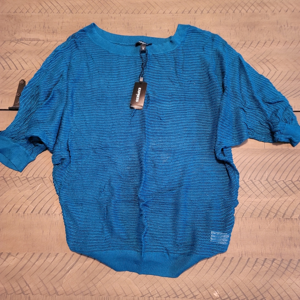 S Dolman Express Loose Knit Top